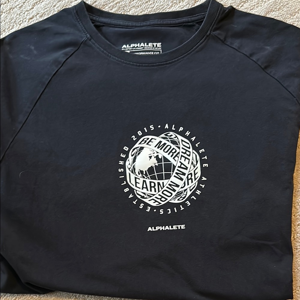 Alphalete Black Graphic Sweatshirt